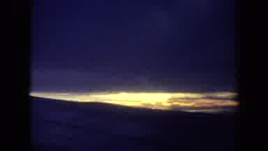 California USA (1970): Old Video Of A Sky With Dark Clouds And Water