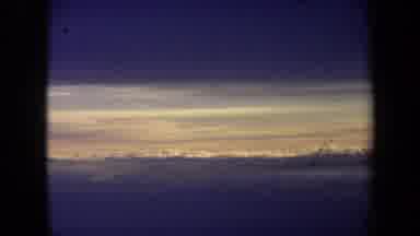 California USA (1970): A View Of The Sky And Clouds In The Distance And The Sun Is
