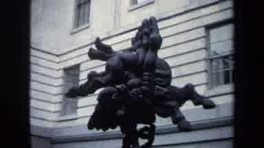 Washington DC USA (1970): Abstract Horse Sculpture And A Large Building With Many
