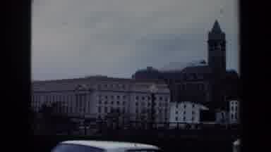 Washington DC USA (1970): City With Two Trucks Moving In Foreground And Pointed