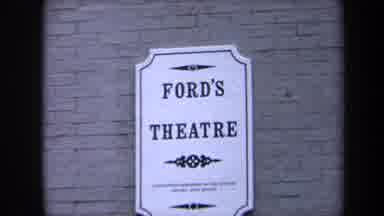 Washington DC USA (1970): Old Vintage Brick Building Downtown In City Old Theater
