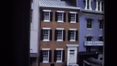 Washington DC USA (1970): A Brick Townhouse With Black Shutters