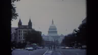 Washington DC USA (1970): The Internal Revenue Service Sign With The White House
