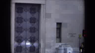 Washington DC USA (1970): People Walking And Running By And Through Various Stone