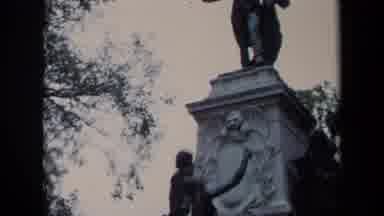 Washington DC USA (1970): Statue In A Graveyard During Funeral