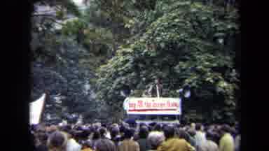 Washington DC USA-1970: People Standing Around Listening To A Speech By An