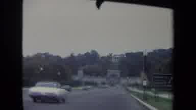 Washington DC USA (1970): Driving Down A Road With A View