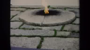 Washington DC USA (1970): Image From A Fire Pit In The Ground With A Flame