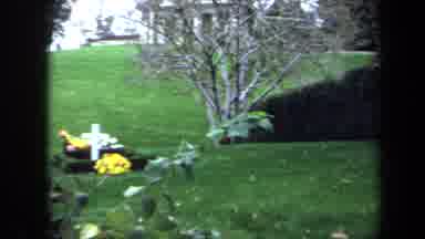 Washington DC USA (1970): The Garden Was So Beautiful And One Cross Jesus Symbol