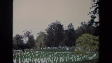 Washington DC USA (1970): Warriors Cemetery With Long Sidewalks And A Memorial