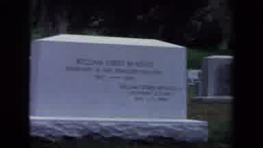 Washington DC USA (1970): Zooming In On Two Headstones Or Gravestones At A