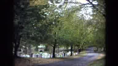 Washington DC USA (1970): Old Cemetery Along A Small Road With Trees