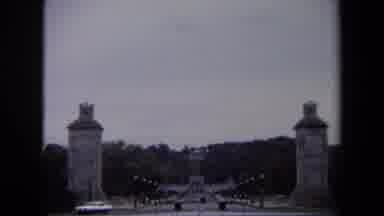 Washington DC USA (1970): A Long Road That Has Many Light Poles Down Either Side