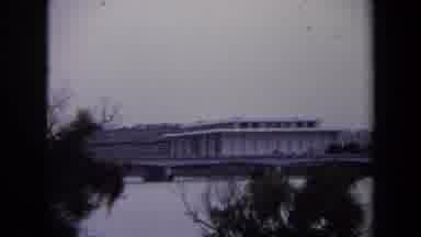 Washington DC USA (1970): Black And White Film Footage Zoom In On Bridge Overpass