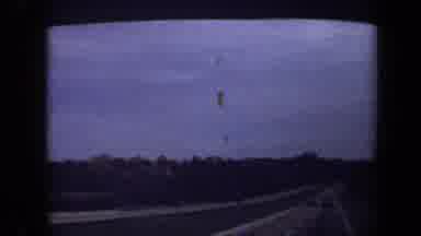 Washington DC USA (1970): Something Dark In The Sky While Driving Down A Divided