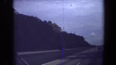 Washington DC USA (1970): Dashcam View Of Highway Or Interstate Drive Two Lanes