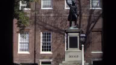 Washington DC USA (1970): One Statue Are There In Front Of The Building