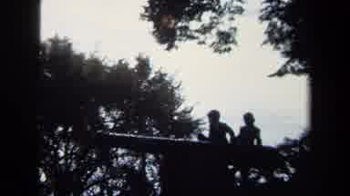 Washington DC USA-1970: Children Climbing A Cannon And Brick Row House