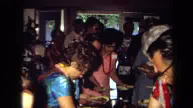 California USA (1971): Showing People Eat Together