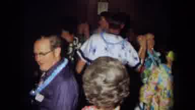California USA (1971): A Group Of Elderly People Enjoying A Nice Hawaiian Themed