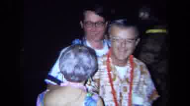 California USA (1971): A Group Of Older People Dancing In Their Hawaiian Outfits