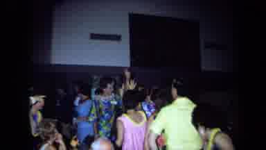 California USA (1971): Vintage Hawaiian Theme Class Reunion Showing A Game