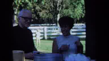California USA (1971): White Americans Celebrating Together At A Party In A Park