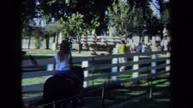 California USA (1971): Afternoon At A Country Show With People On Horses And