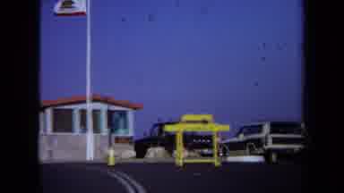 California USA (1971): Arriving To Beautiful Vacation Spot