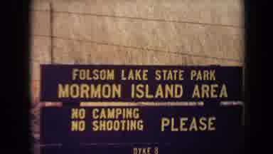 California USA (1971): Folsom Lake State Park Mormon Island Area Tourist