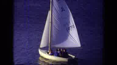 California USA (1971): Filming Family Boat Vacation Ocean Middle Class Fun