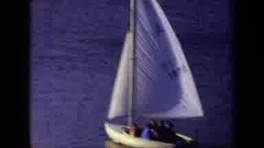 California USA (1971): Footage Of Couple Of People Are Sailing In The Sea Using