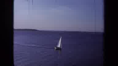 California USA (1971): People Going Boating On The Ocean