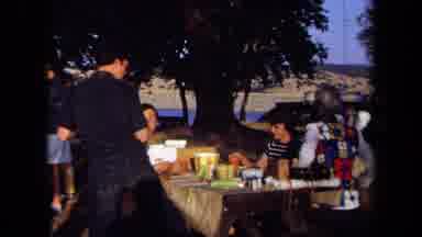 California USA (1971): Family Picnic Near The Lake On A Beautiful Sunny Day