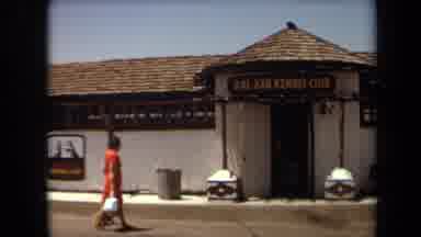 Laguna Hills California USA (1971): One Lady And Her Dog Going To The Club