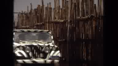 Laguna Hills California USA (1971): Zebra Print Jeep Goes On A Self-Guided Safari