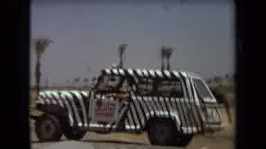 Laguna Hills California USA (1971): Safari Zebra Vehicle