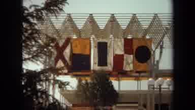 Laguna Hills California USA (1971): Video Pans Away From A Fort-Like Structure On