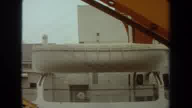 Long Beach California USA (1971): Traveling In A Cruise Ship In A Gloomy Windy Day