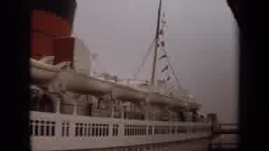 Long Beach California USA (1971): Ocean Liner Cruise Ship At Docked At Port With