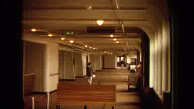 Long Beach California USA (1971): Woman Dressed In Blue And White Walking Away