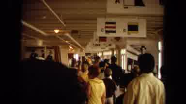 Long Beach California USA (1971): A Group Of People Having Fun Looking Around On A