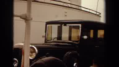 Long Beach California USA (1971): Black Automobile Being Auctioned Off In Front Of