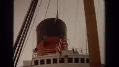 Long Beach California USA (1971): A Ship Sailing In