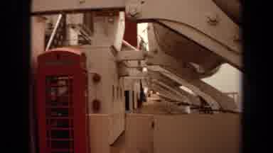 Long Beach California USA (1971): Man Coming Out Of Telephone Booth On A Cruise