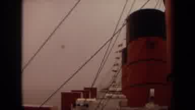LONG BEACH CALIFORNIA USA-1971: Old Footage Of The Nation's Flags On An Original Ship