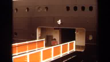Long Beach California USA (1971): Ship Is On Deck