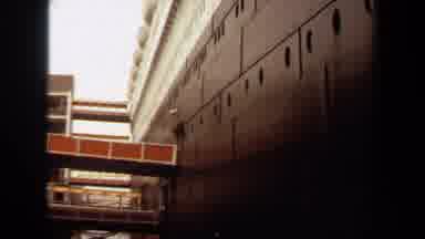 Long Beach California USA (1971): Camera Panning Over An Industrial Building With