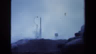 Maine USA (1971): Water Tower And Smokestacks In The Distance Blowing Smoke