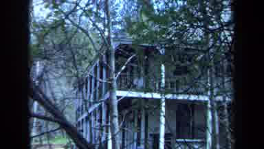 Maine USA (1971): An Old Plantation Homes Balcony Years After Slavery Has Ended